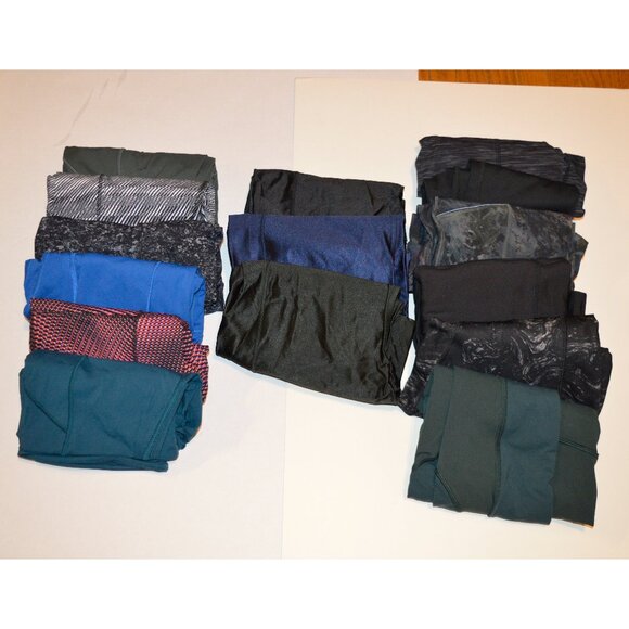 Lululemon Wmns Tights MEGA Lot - 15 Tights, Rare styles, Fast & Free +, ALL sz 8 - Picture 1 of 7